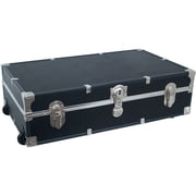 Seward Trunk Under Bed 31-Inch Footlocker Trunk with Wheels