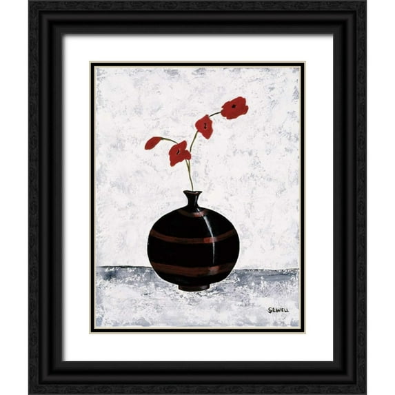Sewell, Krista 20x24 Black Ornate Wood Framed with Double Matting Museum Art Print Titled - Eregansu I