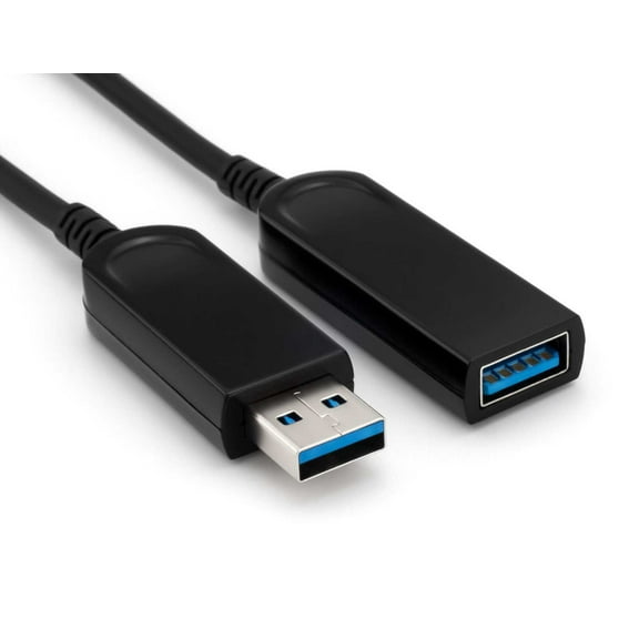 Sewell USB 3.1 Gen 1 Light-Link Fiber Extension cable with Standard Jacket and improved power delivery- 100 ft.