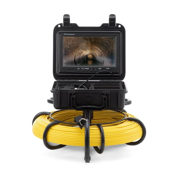 Sewer Camera Pipe Inspection Camera 9-inch 720p 300ft - Plumbing Snake Camera with 16G SD Card & LED Lights for Drain Pipe Inspection, Wastewater, Sewer Line