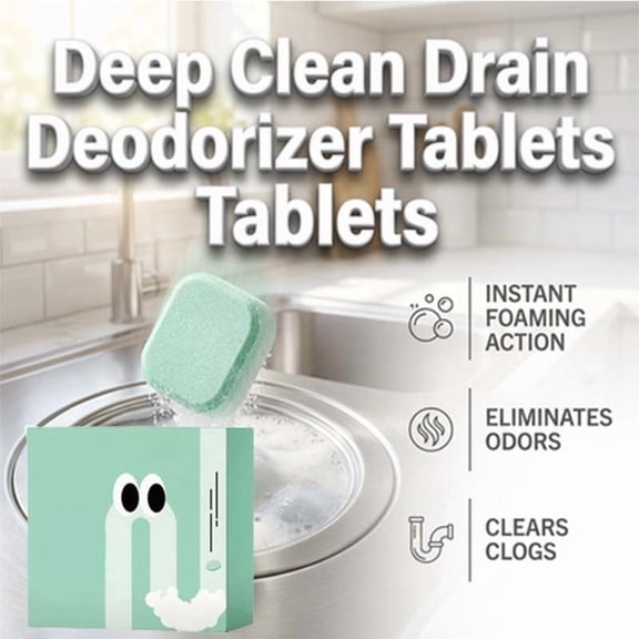 Sewer Deodorizing Effervescent Tablets – Pipe Blockage Dissolver