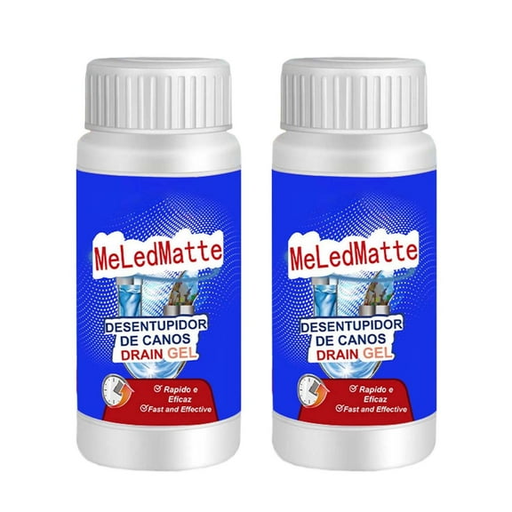 Sewer Dredging Agent, Drain Cleaner, Deodorizing Liquid With Powerful Clog Dissolving, Safe For Pipes, No Damage For Kitchen Sink, Wash Basin, Toilet, Floor Drain 2Pc