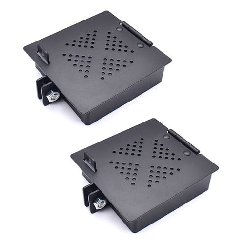 Sewer Hose Storage Cover, 4" Square RV Bumper End Cap Plug Cover for Camper Trailer, Black Replacement