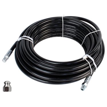 3/8" X 150' Sewer Jetter Hose – 4000 PSI – Black – PROPULSE By Schieffer