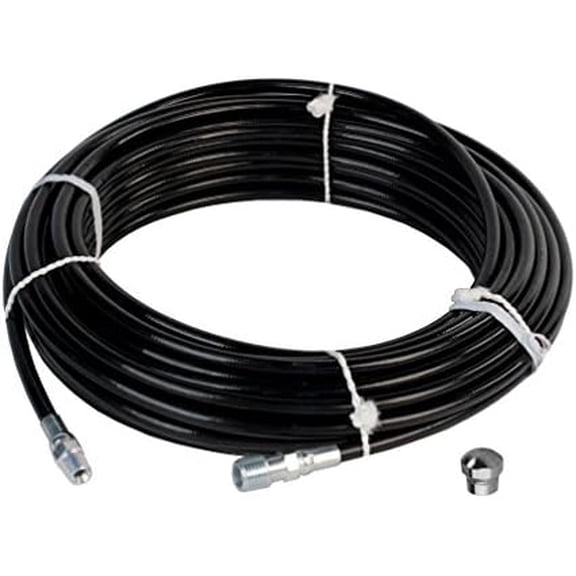 Sewer Jetter Kit 1/8" NPT x 50' Hose & 4.0 Orifice Button Nose Nozzle 4000 PSI$$Tools