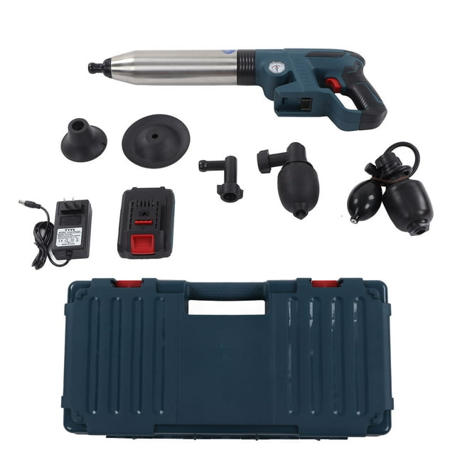 Sewer Plunger Lithium Battery Stainless Steel High Pressure Air Drain