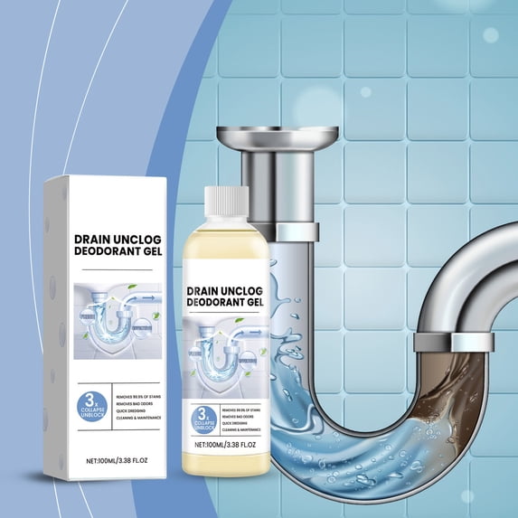 Sewer Unclogger Pipe Deodorizer Gel For Kitchen And Toilet, Powerful Deodorizing And Dissolving Gel For Drains