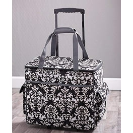 ArtBin Rolling Tote Collapsible Retractable Handle Holds Super Satchel Series Storage Cases Black and Gray 1 Piece 6822AG Walmart