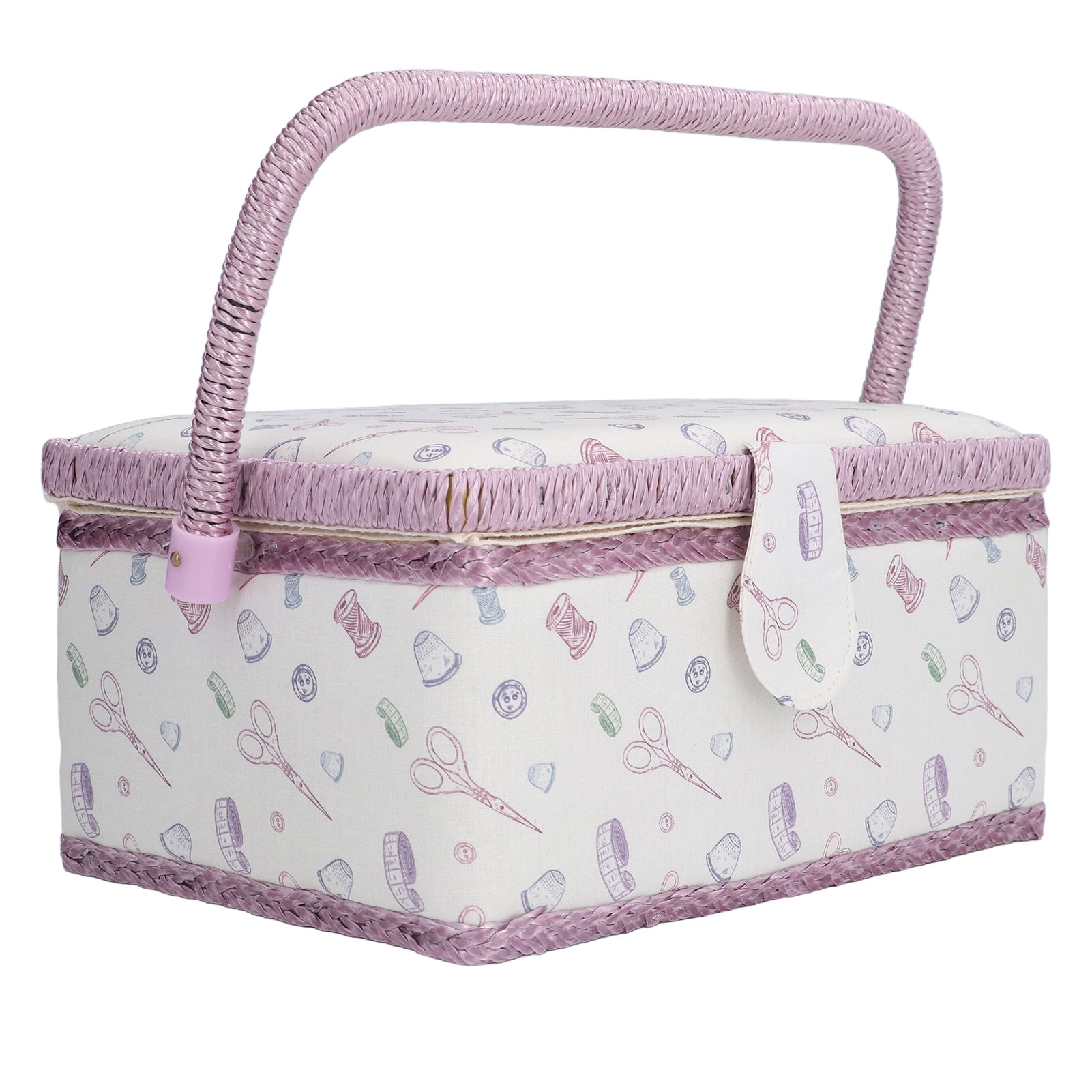 Sewing Basket, High Elasticity Sewing Box Classic Design For Home For Outdoor For Sewing