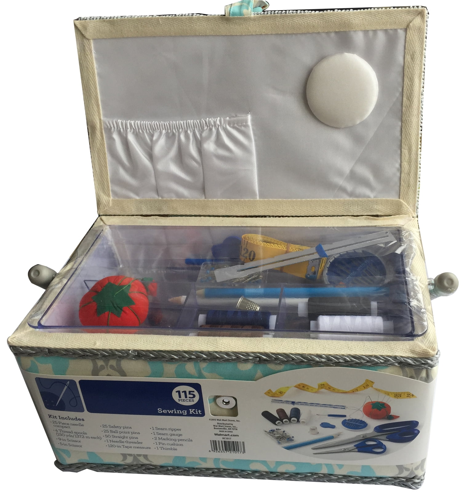 Sewing Basket Kit, 115 Piece