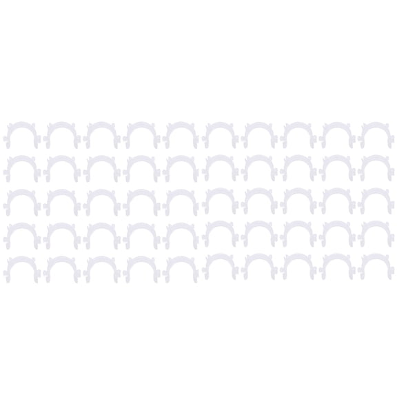 Sewing Bobbin Clip Spool Holder Clip for Yarn Thread Organization 50-Pack Plastic Bobbin Clips for Sewing Crafts Jewelry Making Prevents Tangles Fits Standard Spools Bobbins