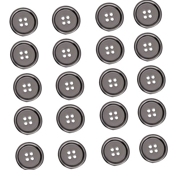 Sewing Button with Alloy Materials Four Hole Designs Fine Edges for Various Use