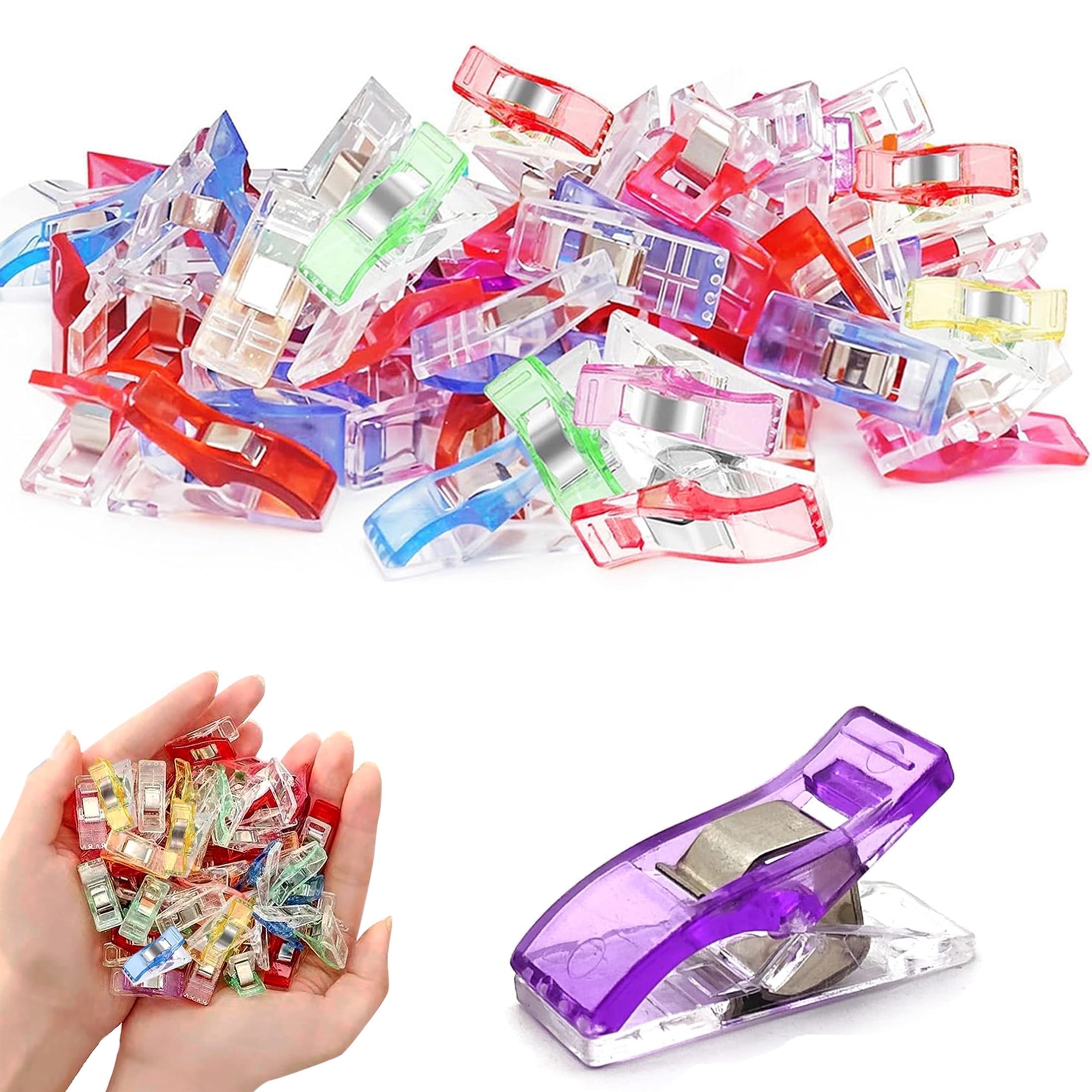 ​Sewing Clips 40pcs, Quilting Clips Replace Pins for Fabric & Quilting, Art Quilting, Bookbinding, DIY Craft Projects, Mixed Colors Sewing Assistant​