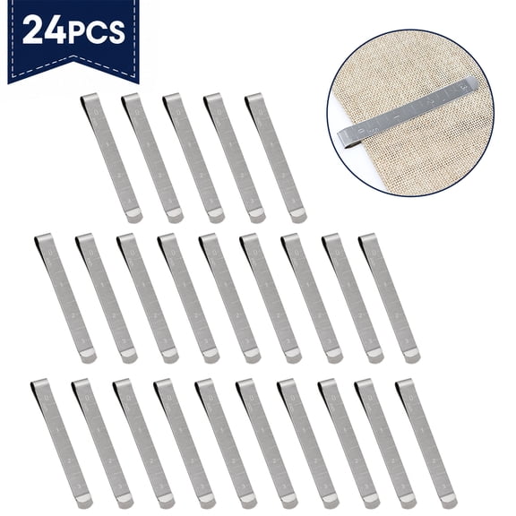 Sewing Clips Stainless Steel Hemming Clips Sewing Supplies for Fabric Clips Pinning Marking Accessories 24Pcs