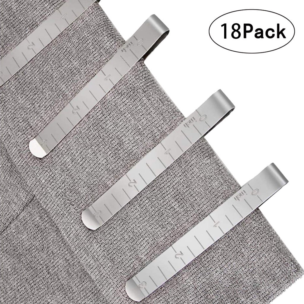 Sewing Clips Stainless Steel Hemming Clips Measurement Ruler Quilting