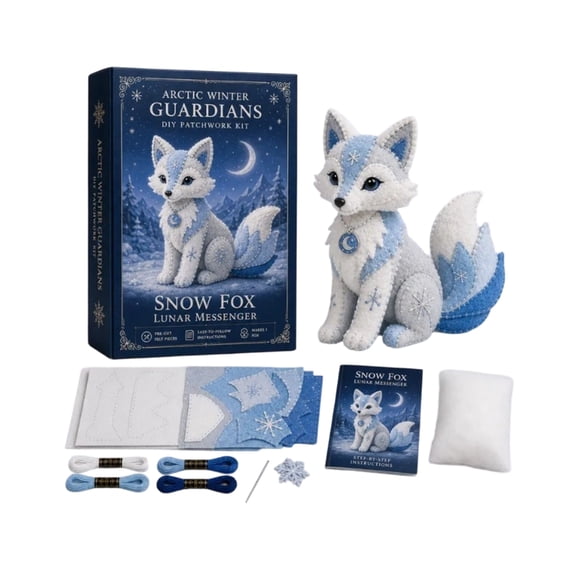 Sewing Craft Kit, Diy Plush Toys Kit, Stuffed Animal Craft, Fantasy Creature Craft, Includes Pre-Cut Felt Shapes, Embroidery Floss, Stuffing and Step-By-Step Instructions for