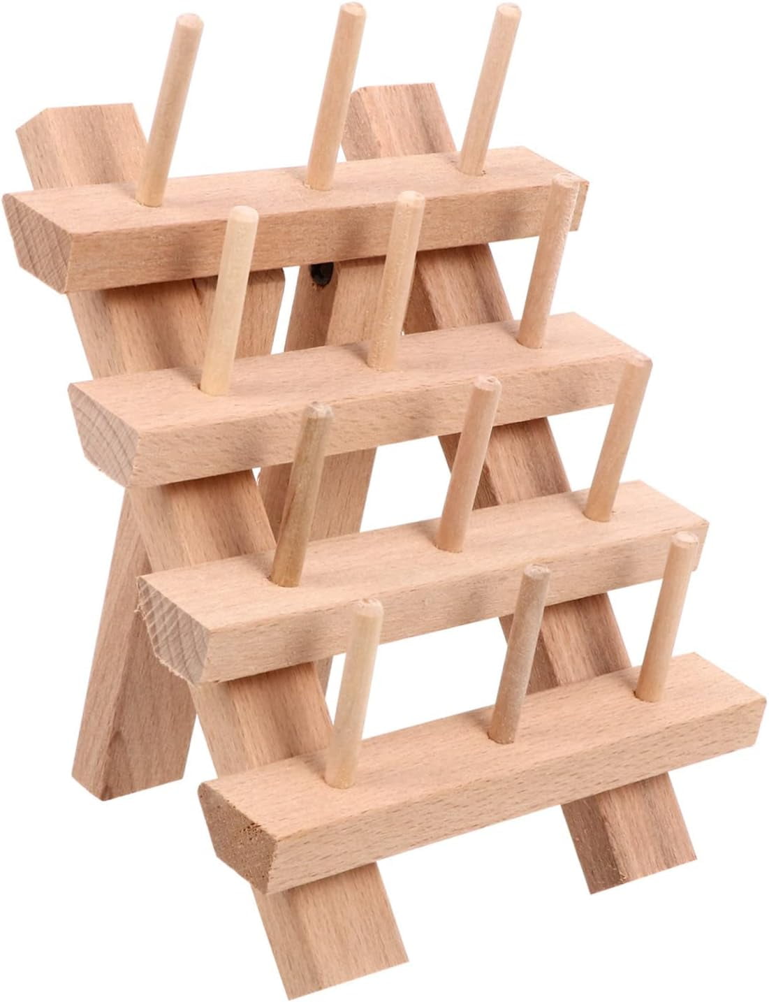 Sewing Embroidery Thread Rack Sewing Stand Wood Spool Station Wood