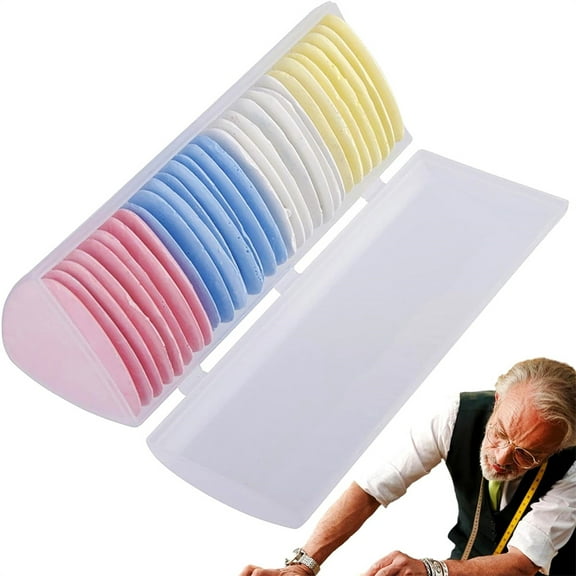 Sewing Fabric Chalk,Triangle Tailor Chalk,Colorful Tailors Chalk,Erasable Marking Fabric Chalk,Professional Garment Chalk Pencil,Sewing Supplies Accessories,for Crafting Needlework 30 Pcs