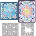 thumbnail image 2 of Leaves Metal Cutting Dies Set – Scrapbooking Card Background Embossing Stencil, Silver Gray 2 of 4