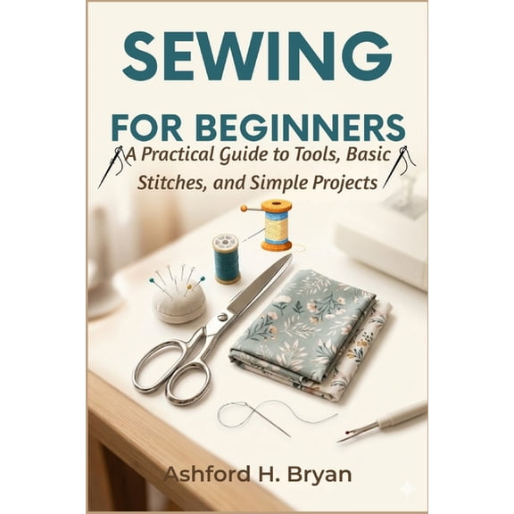 Sewing For Beginners: A Practical Guide to Tools, Basic Stitches, and Simple Projects, (Paperback)