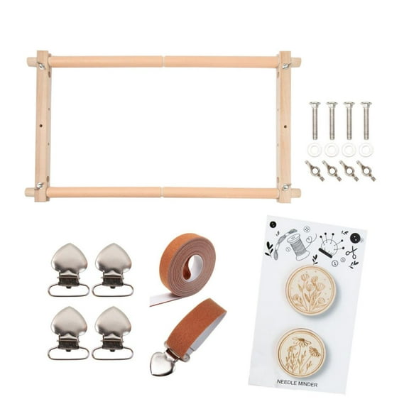 Sewing Gadgets Universal Wooden Artwork Quilting Hand Embroidery Frame Embroidery Tapestry Scroll Holder Multifunction for Cross Stitch