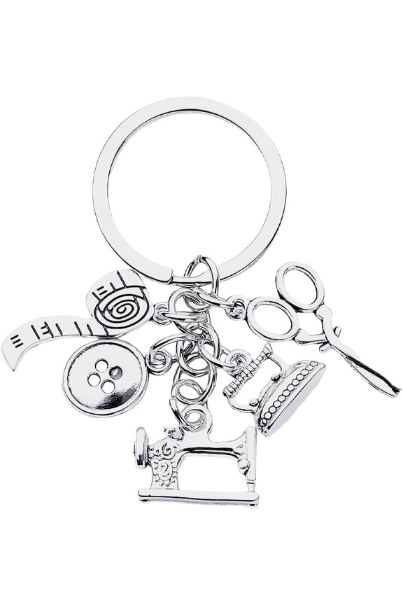 Sewing Gifts Keychain for Sewers Quilting Gifts for Quilters Sewing Lovers Birthday Gifts for Best Friend Besties Sewing Gifts for Mom Nana Seamstress Gifts for Sister Cousin Sewing Machine Keychains