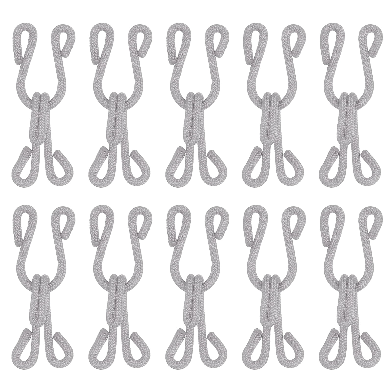 Sewing Hooks and Eye, 12pack Polyester Covered Hooks and Eyes Closure