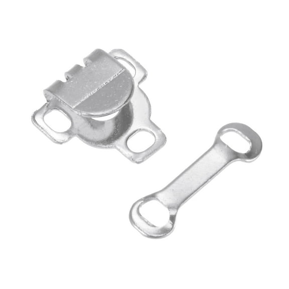 Sewing Hooks and Eyes Closure Set Copper for Trousers DIY, Silver Tone, 20 Sets