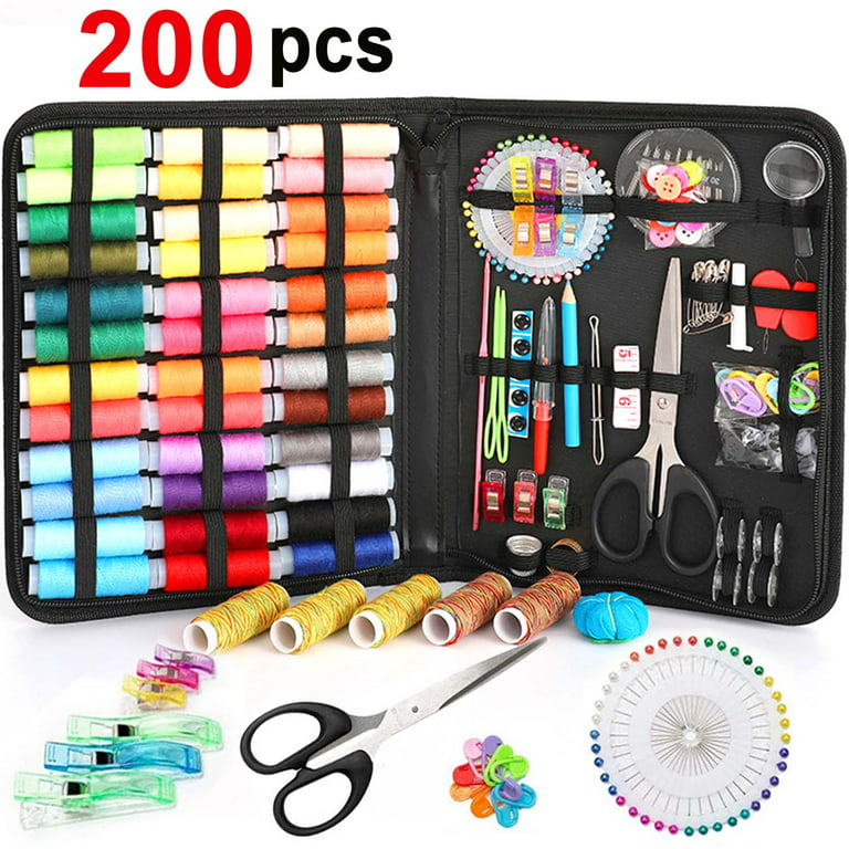 Sewing Kit，200pcs Sewing Supplies and Accessories for Adults & Kids, Sewing  Kits Suitable for Traveller, Adults, Kids, Beginner, Emergency, Diy and  Home by Inscraft 