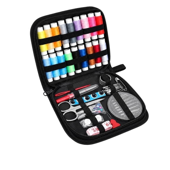 Sewing Kit 86 Piece Set Stainless Steel Needles Scissors Thread Supplies for Home Travel Diy Craft Use Gift for Adults Beginner