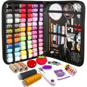Sewing Kit for Adults, 239 PCS Needle and Thread Kit for Sewing with Tailor Scissors & Accessories, 41 XL Thread Spools, Travel Sewing Kit for Beginners