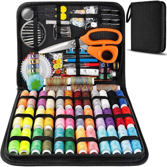 Sewing Kit Basic,Marcoon Needle and Thread Kit with Sewing Supplies and Accessories for Adults,Kids,Beginner,Home,Travel,Emergency Including Scissors,Measure Tape,Needle Threader and More
