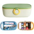 Sewing Kit Box, Sewing Kit for Adults Basic Needle and Thread Kit, Portable Plastic Travel