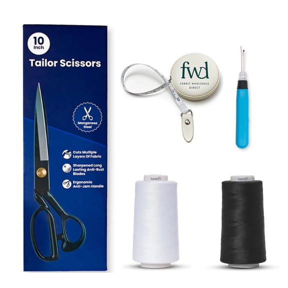 Sewing Kit Machine & Hand Essential Singer Needle, Tools, & Thread, Project Or Repair Bundle