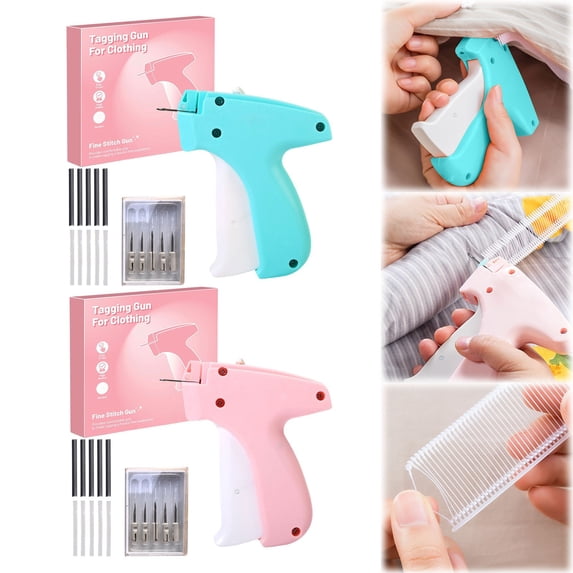 Sewing Kit Tagging Gun For Clothing Stitchy Quick Clothing Fixer Handheld Fabric Repair Tool Set With Fasteners And Needles For Hemming Garment Alteration DIY Sewing And Tailoring Use