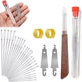 thumbnail image 1 of Sewing Kits for Adults with Thread and Needles Portable Beginners Home Travel Emergencies Sewing Supplies 31Pcs Set,Includes Multicolored Threads ,Joinery and Strong Steel Needles, 1 of 7
