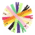 thumbnail image 1 of Sewing Lace Zippers 20CM(7.9inch) Novelty 10pcs End Zipper DIY Nylon Coil Flower Zipper for DIY Sewing Dress Tailor Craft Bed Bag Random Color, 1 of 9