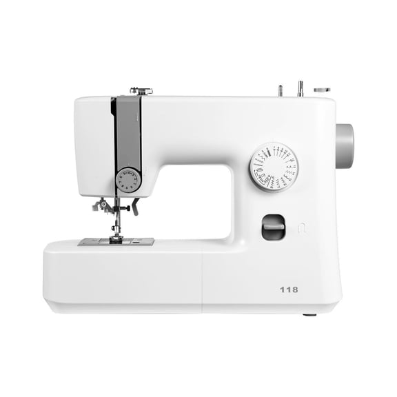 Sewing Machine, 18 Stitch Portable Electric Machine with LED Light, Beginner Friendly for Adults, Crafts & Mending - Metal Frame, Foot Pedal