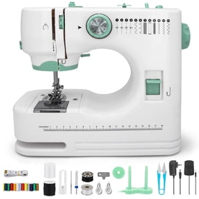 Sewing Machine for Beginners with 12 Built-in Stitches, 6 Included Presser Feet, Foot Pedal, High and Low Speedsa Compact, Beginner-Friendly Sewing Machine Perfect for Sewing EnthusiastsPortable