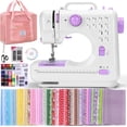 thumbnail image 1 of Sewing Machine for Beginners, Electric Mini Portable Sewing Machine with 12 Built-in Stitches with Reverse Sewing, 2 Speeds Double Thread with Foot Pedal, Storage Bag,  Fabric, 1 of 3