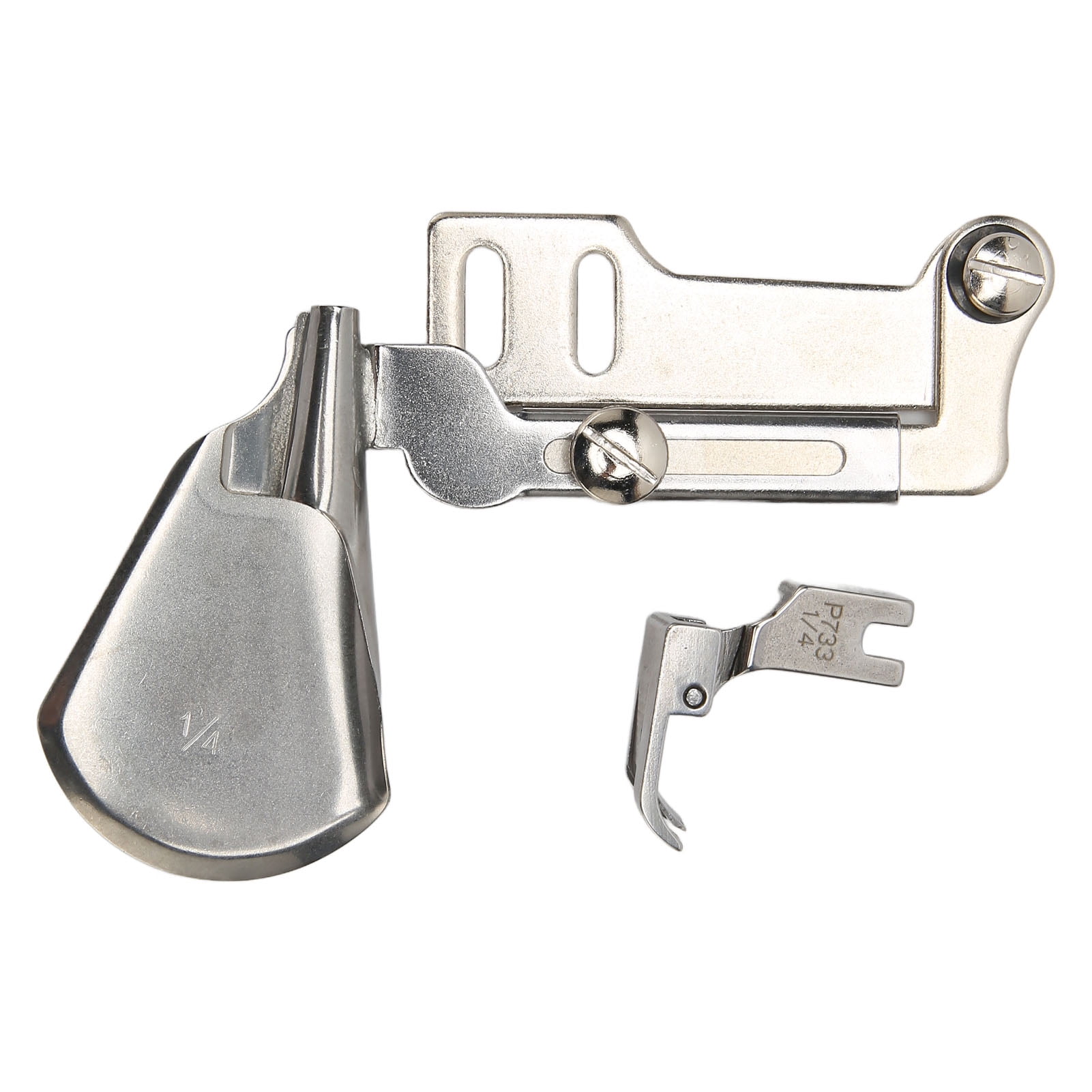 Sewing Machine Binder Stainless Steel Curved Folder With Presser Foot