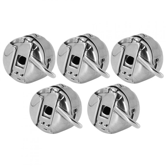 Sewing Machine Bobbin Case, 5pcs Metal Bobbin Case with Steel Sheet for Old Fashioned Sewing Device, Sewing Bobbin Case, Sewing Machine Accessory