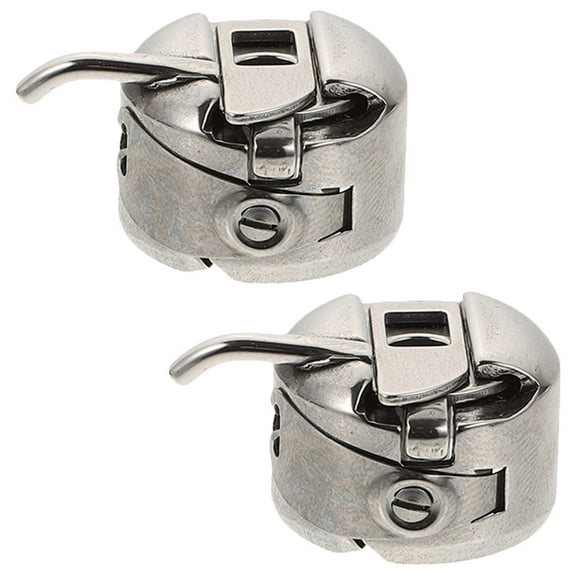 Sewing Machine Bobbin Case Bobbins Holder 2 Pcs Delicate Stainless Supply Accessories Accessory