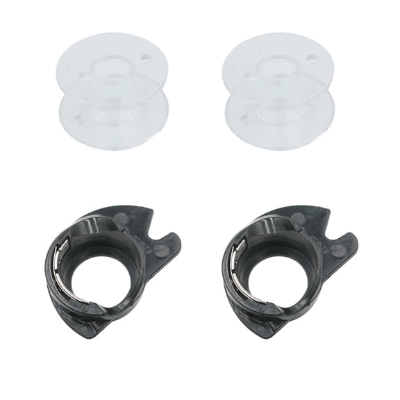 Sewing Machine Bobbin Case and Sewing Machine Bobbins Set Plastic Sewing Bobbins for Craft Sewing Machine Accessories