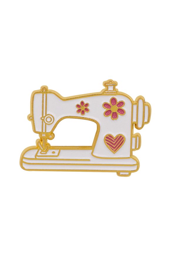 Sewing Machine Brooch for Friend Family Sewing Enthusiasts Creative Cartoon Accessory Metal Fashion Pin