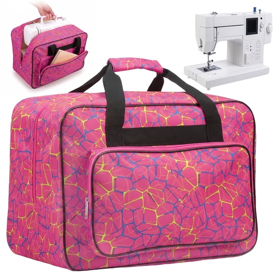 Sewing Machine Carrying Case Universal Nylon Sewing Machine Carrying Case with Smooth Zipper Pocket and Handle for Home Outdoor Trip