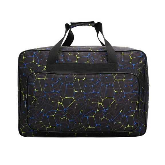 Sewing Machine Carrying Case With Accessory Compartment Nylon Fabric Padded Handles for Safe Transport and Travel Use
