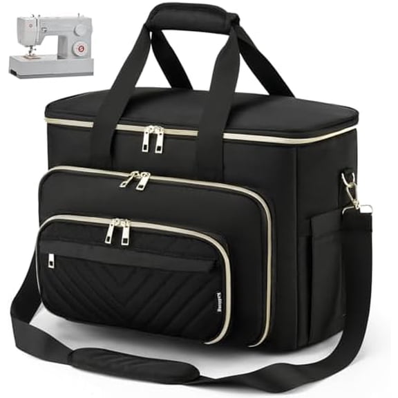 Sewing Machine Case with Multiple Storage Pockets&Removable Pad for Accessories, Universal Carrying Tote Sewing Machine Storage Bag Compatible with Most Standard Singer, Brother, Janome$$Art & Craft