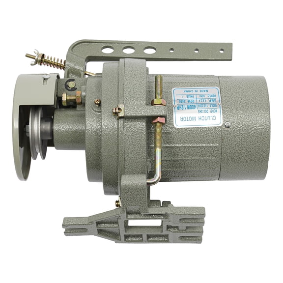 Sewing Machine Clutch Motor Electric Clutch Motor 400W High Efficiency 3450rpm Durable Design for Industrial Applications and Precision Equipment Easy Control with 82ft Power Cord and On Off Switch