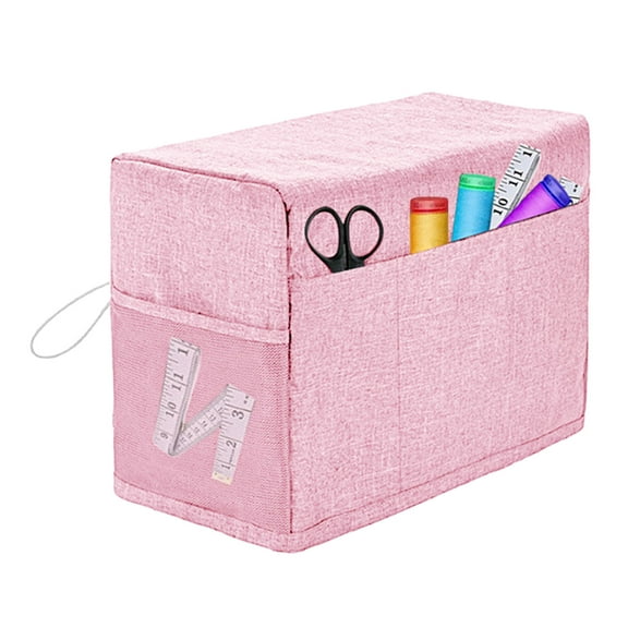 Sewing Machine Cover with Storage Pockets Wear Resistant Scratch-proof Side Handle Design Sewing Machine Dust Cover